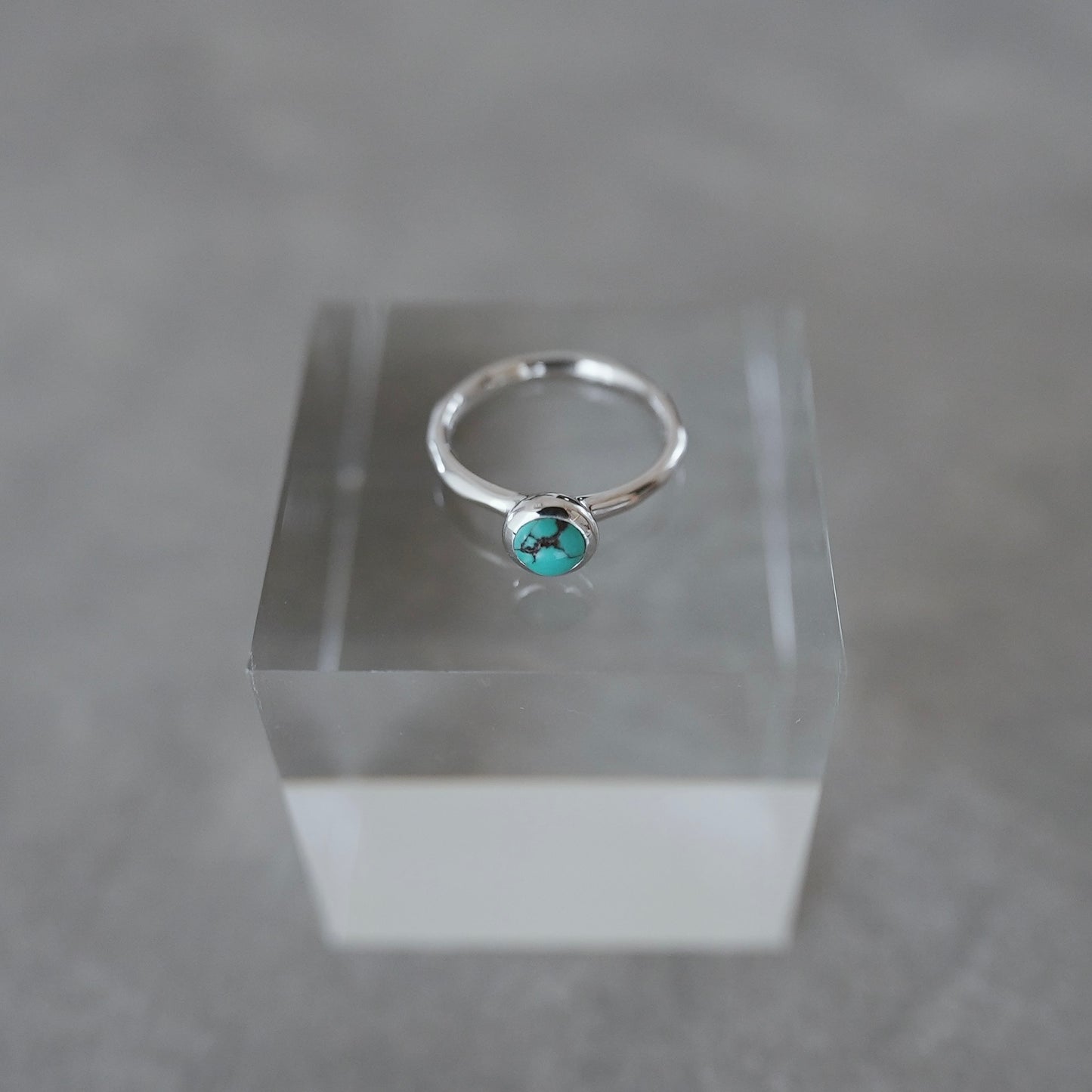 水滴一粒 stone ring./ Water droplets stone ring.【在庫有】ターコイズ