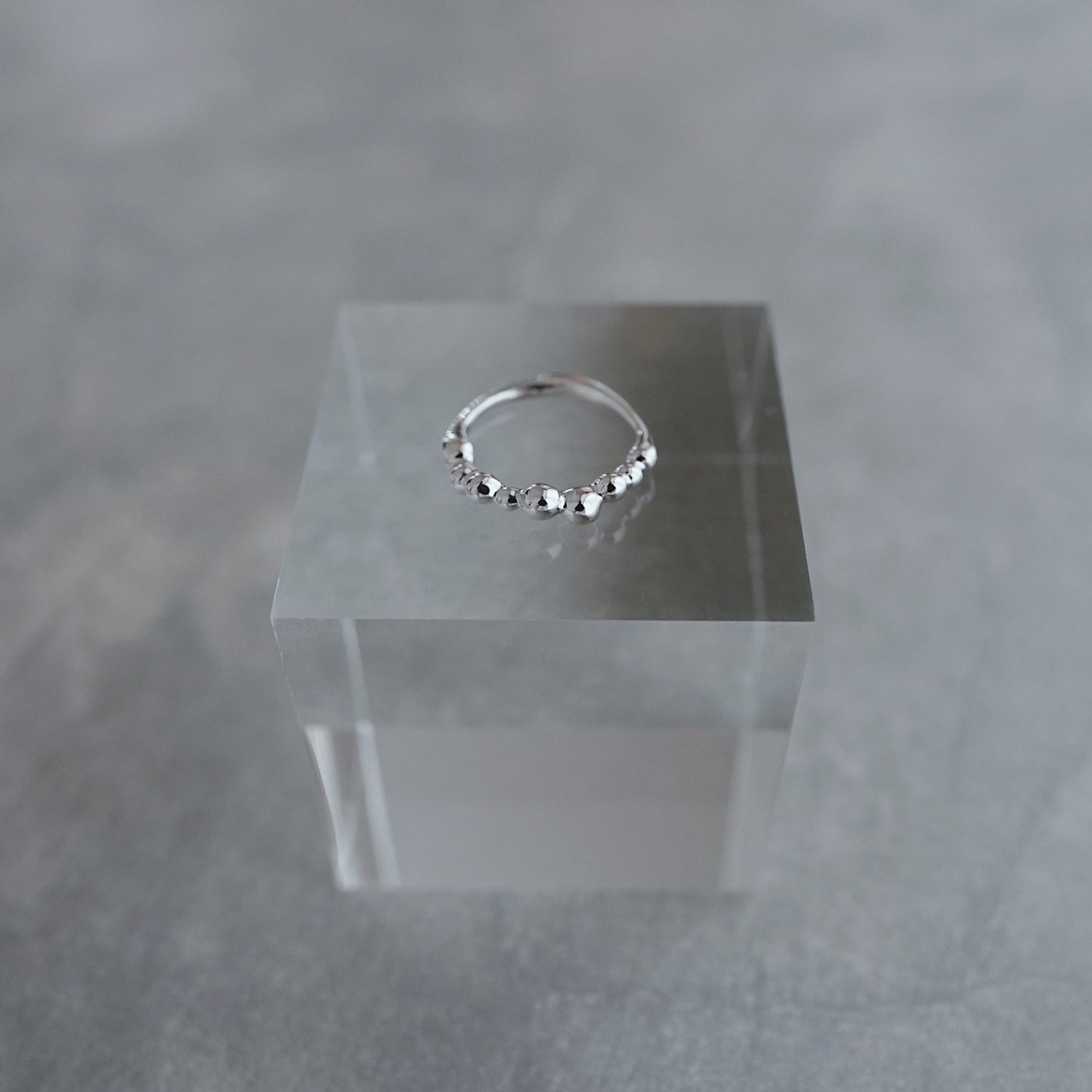 水滴 pinky ring./ Water droplets pinky ring.【予約】