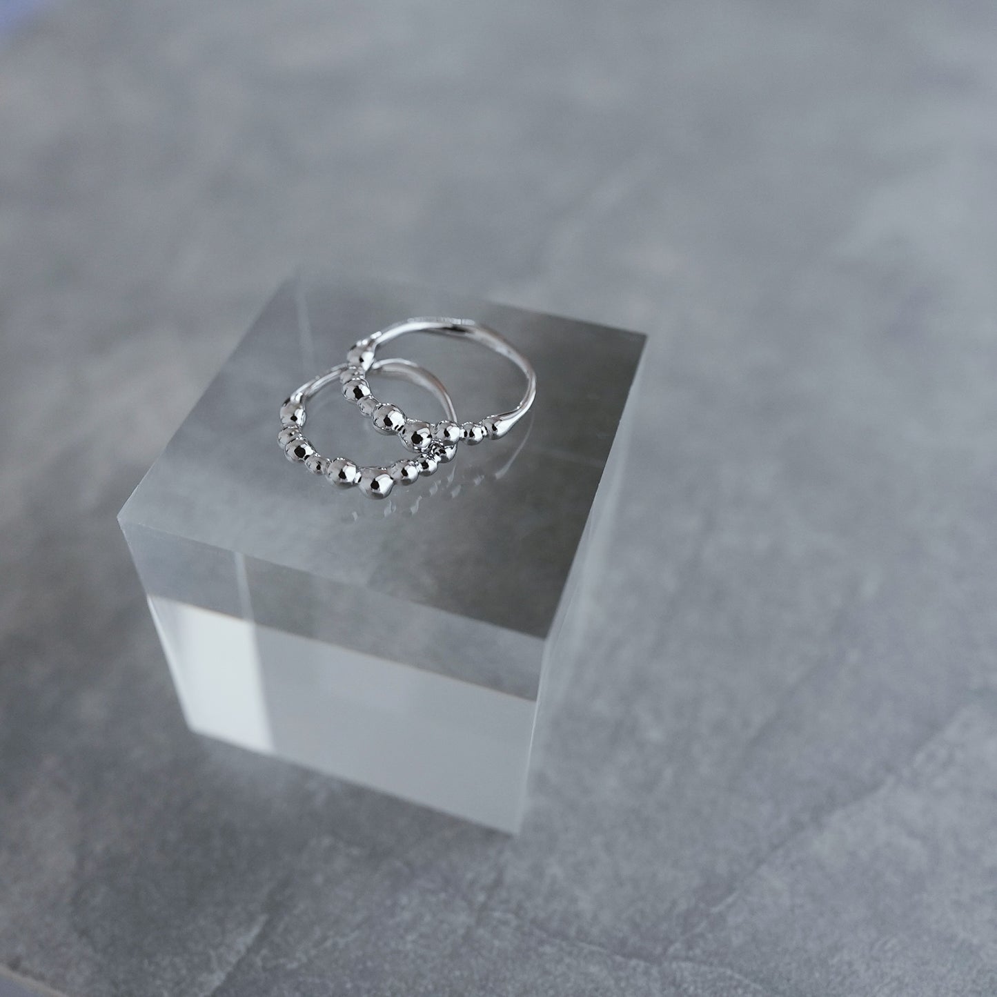 水滴 pinky ring./ Water droplets pinky ring.【予約】