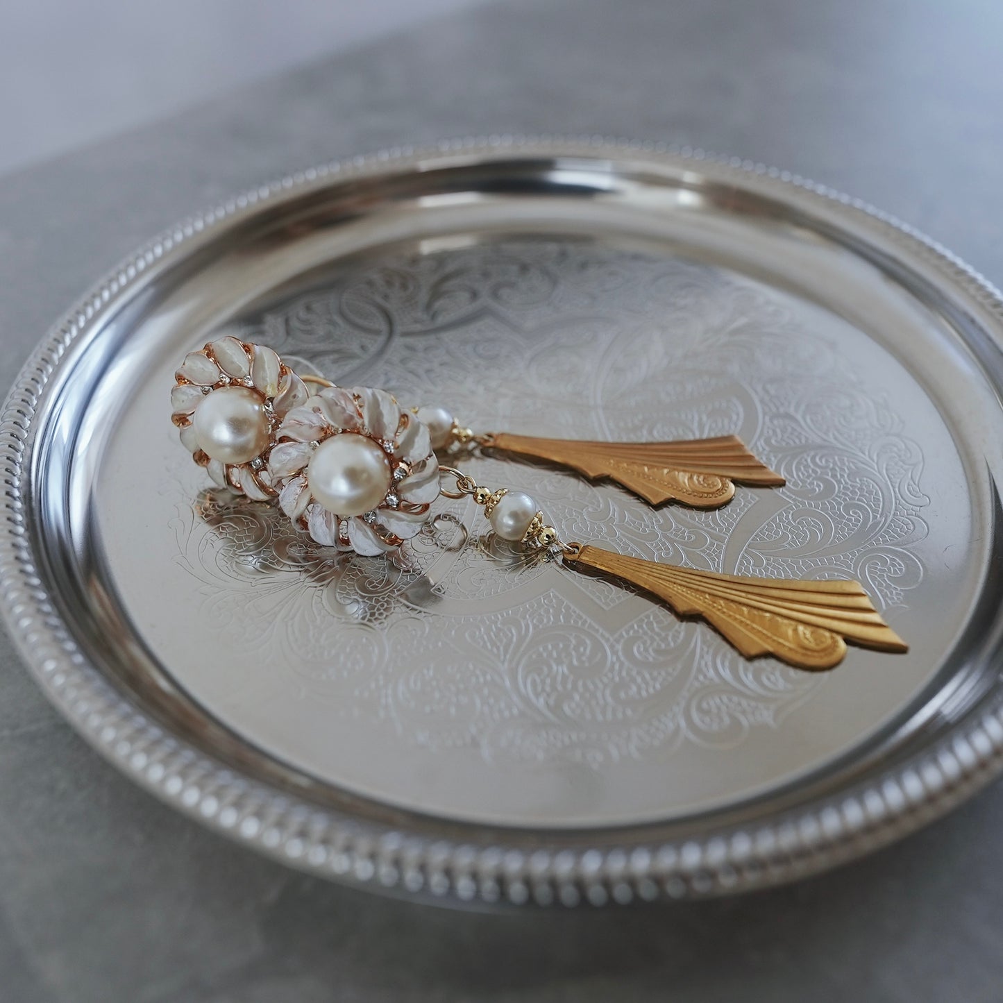 Vintage Gold earring / pierce 【在庫有】