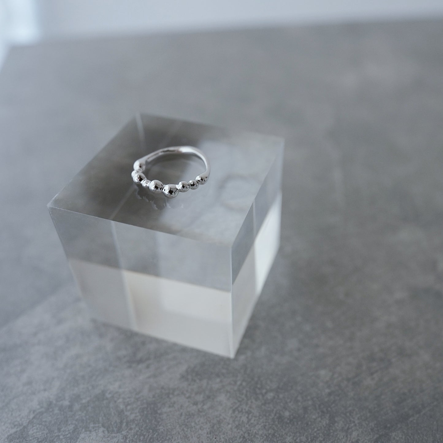 水滴 pinky ring./ Water droplets pinky ring.【予約】