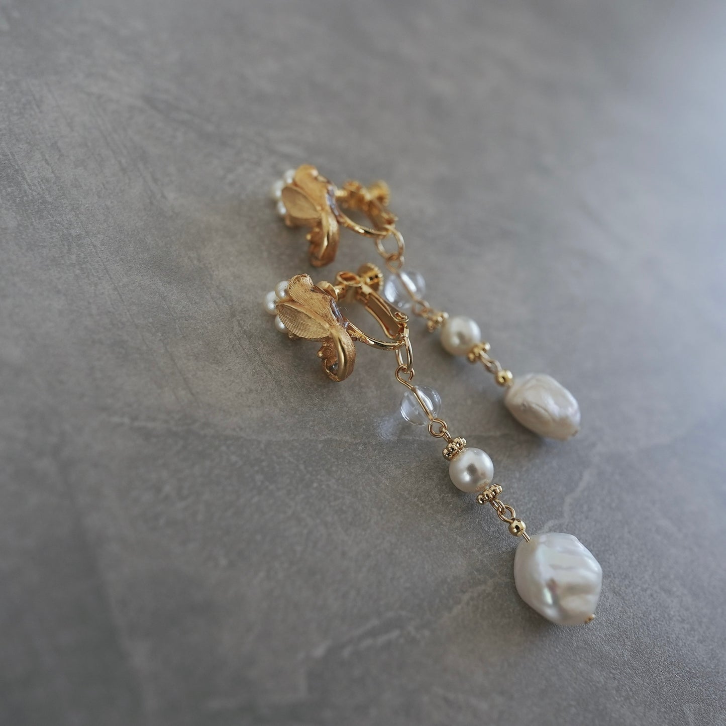 Vintage Gold earring / pierce 【在庫有】