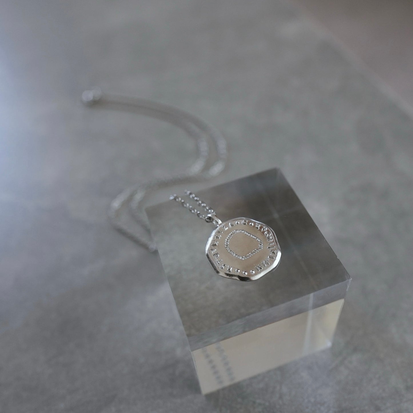 - AtoZ one - Simple coin necklace【予約】マット