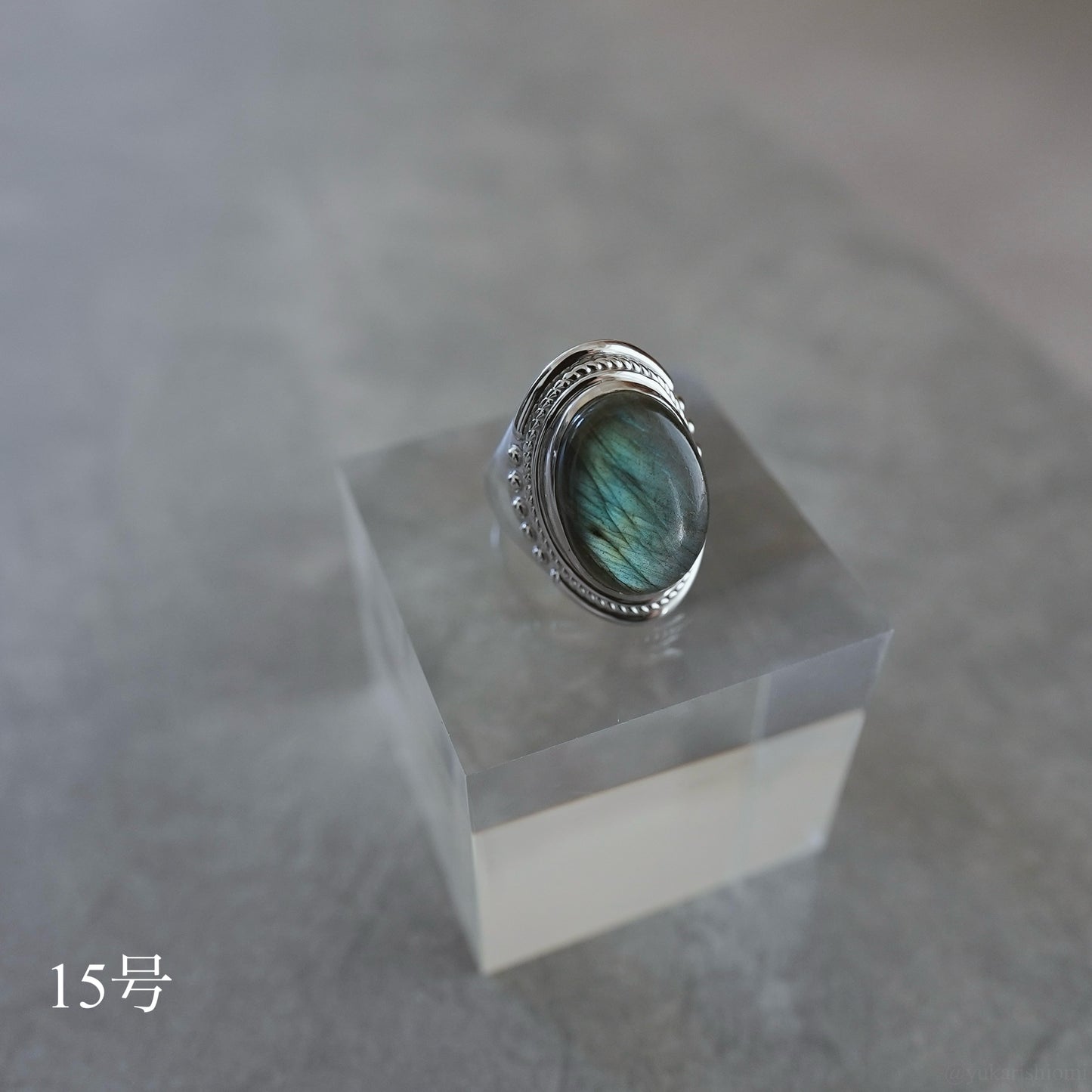 Moon and sun labradorite ring.