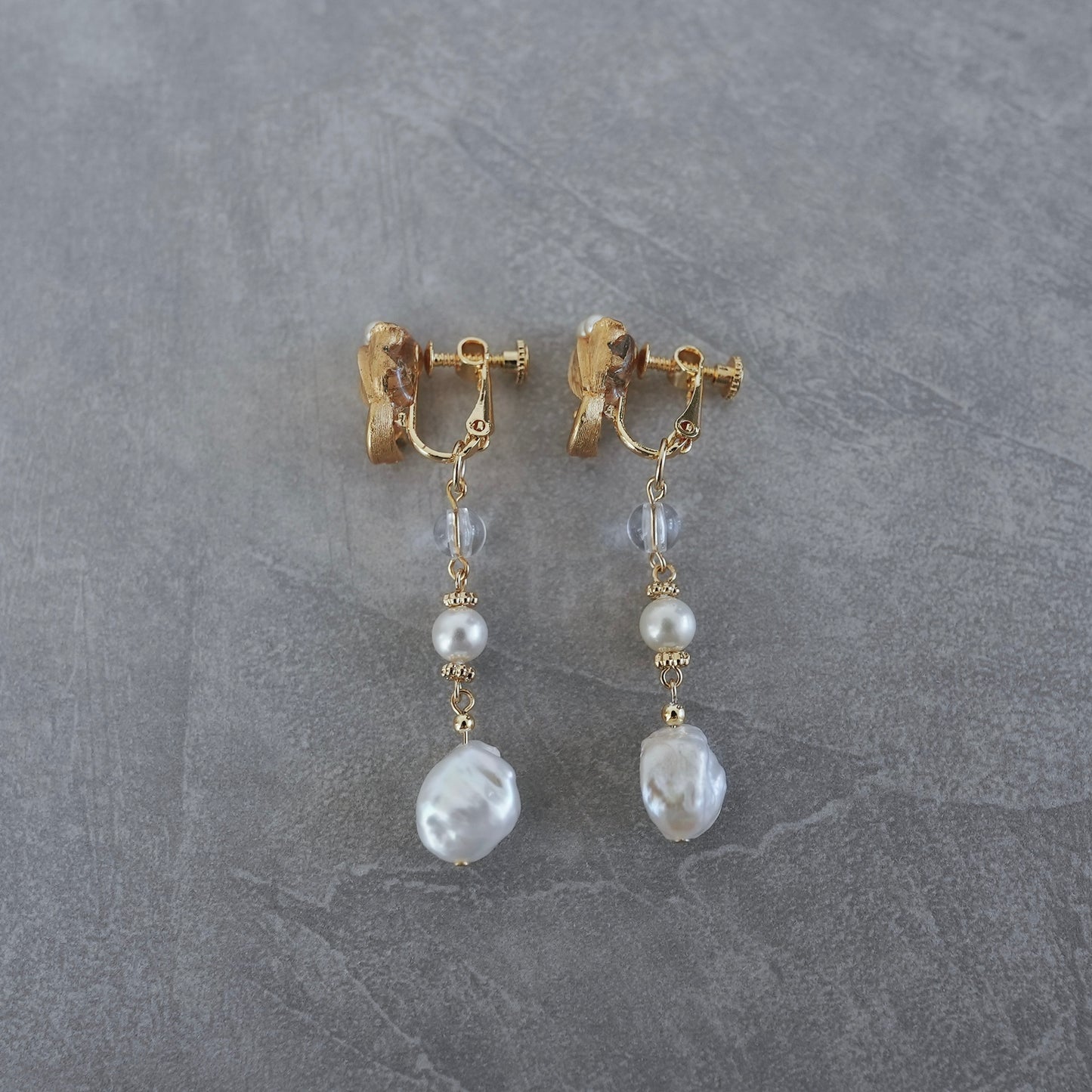 Vintage Gold earring / pierce 【在庫有】