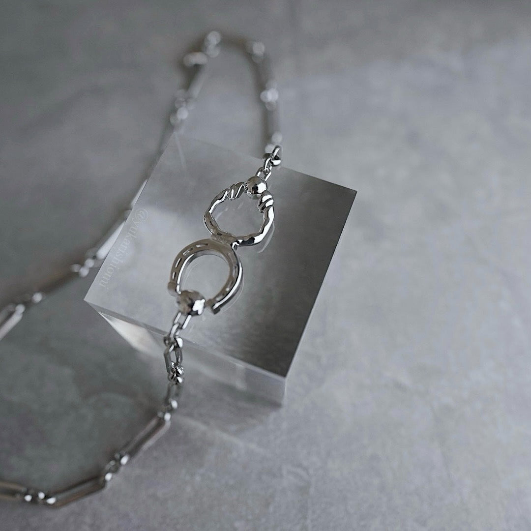月と太陽 horse shoe necklace【予約】