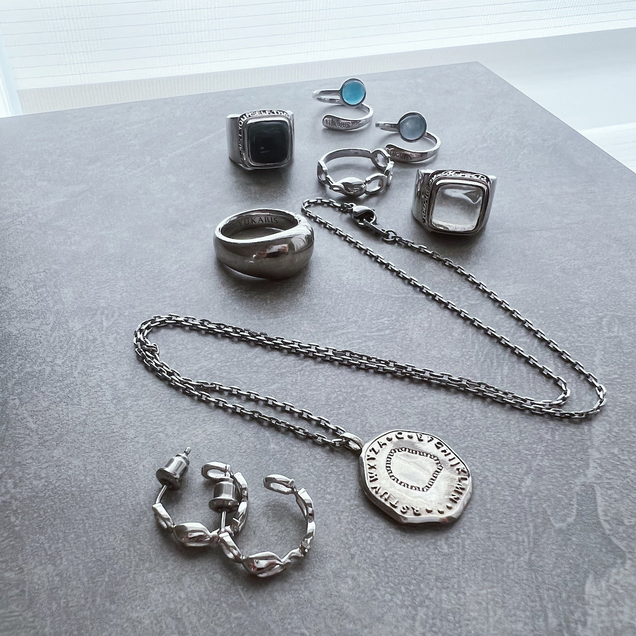 - AtoZ one - Simple coin necklace【予約】マット