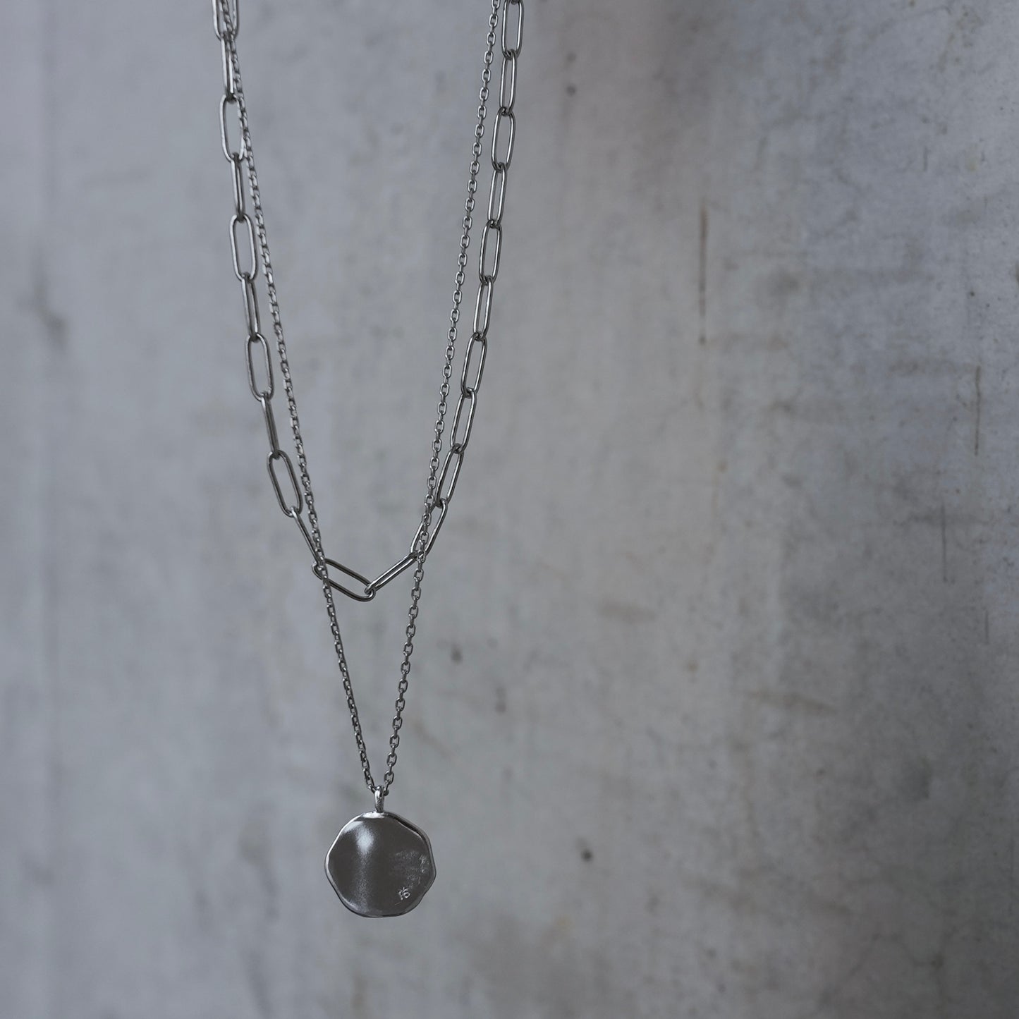【限定】- AtoZ one - Simple coin necklace【予約】マットタイプ