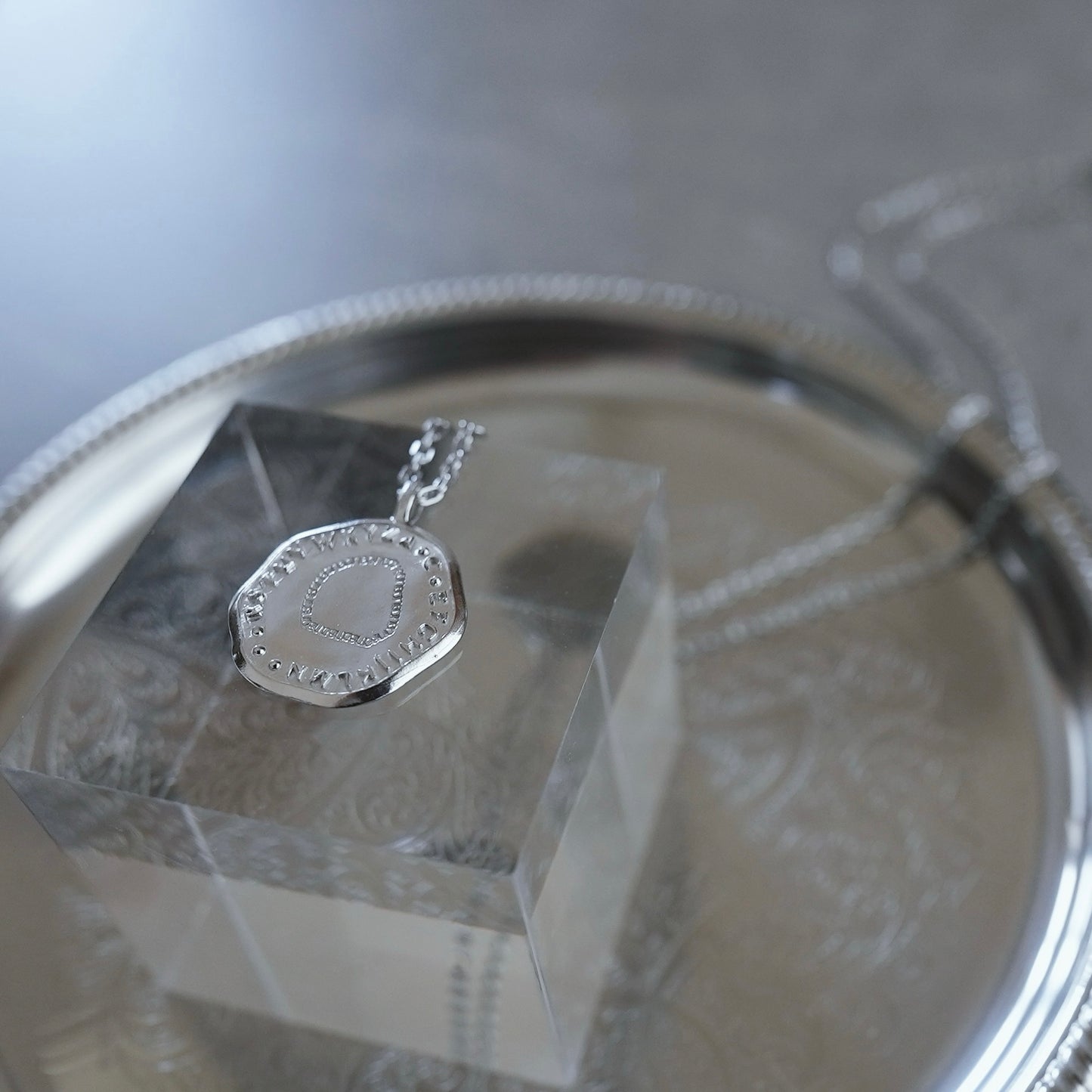 - AtoZ one - Simple coin necklace【予約】マット