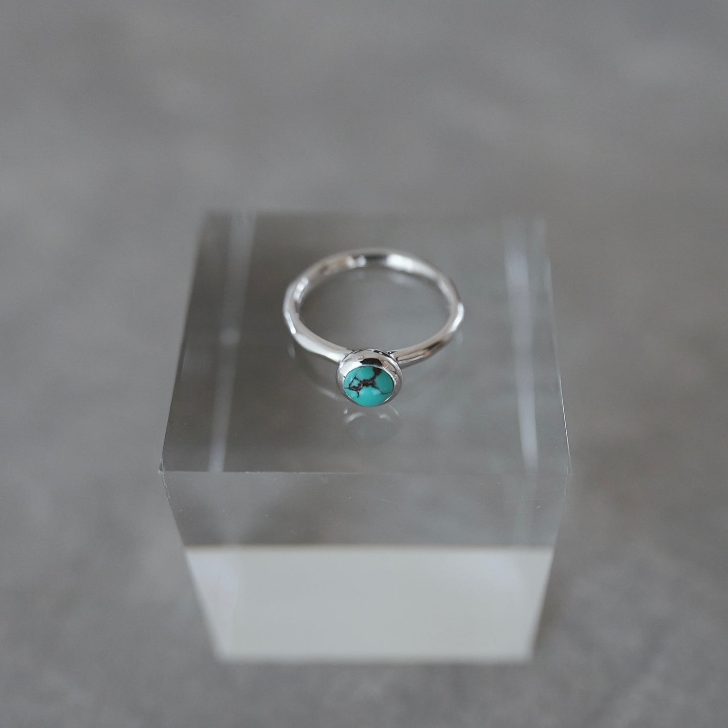 水滴一粒 stone ring./ Water droplets stone ring.【在庫有】ターコイズ