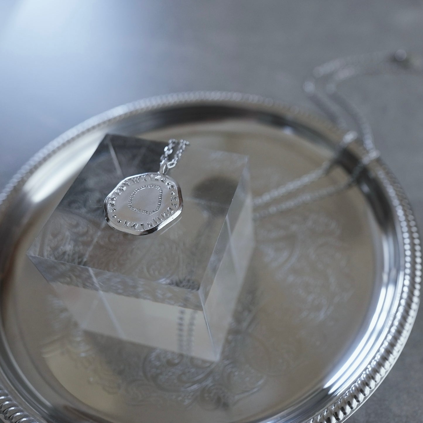 【限定】- AtoZ one - Simple coin necklace【予約】マットタイプ