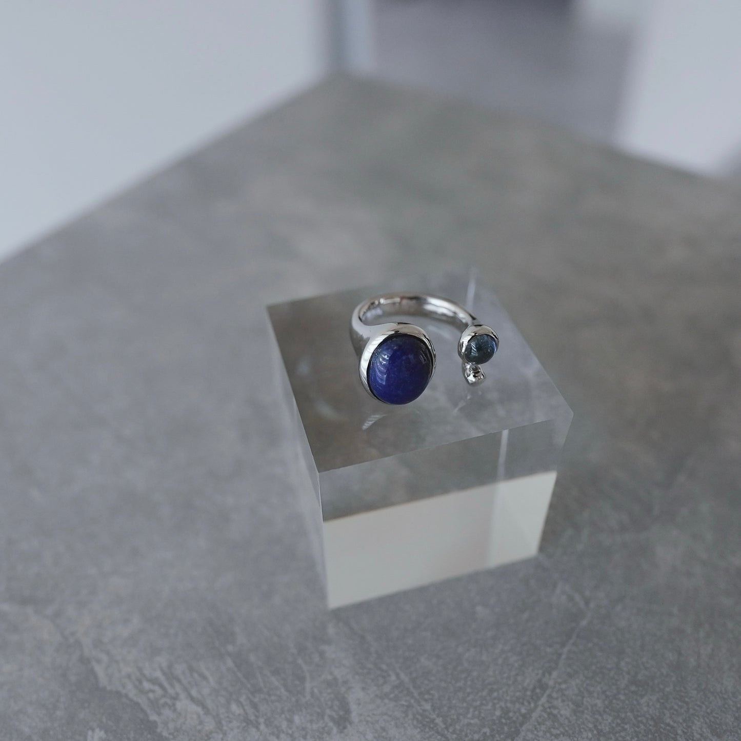水滴stone ring./ Water droplets stone ring.【在庫有】ラピスラズリ タンザナイト