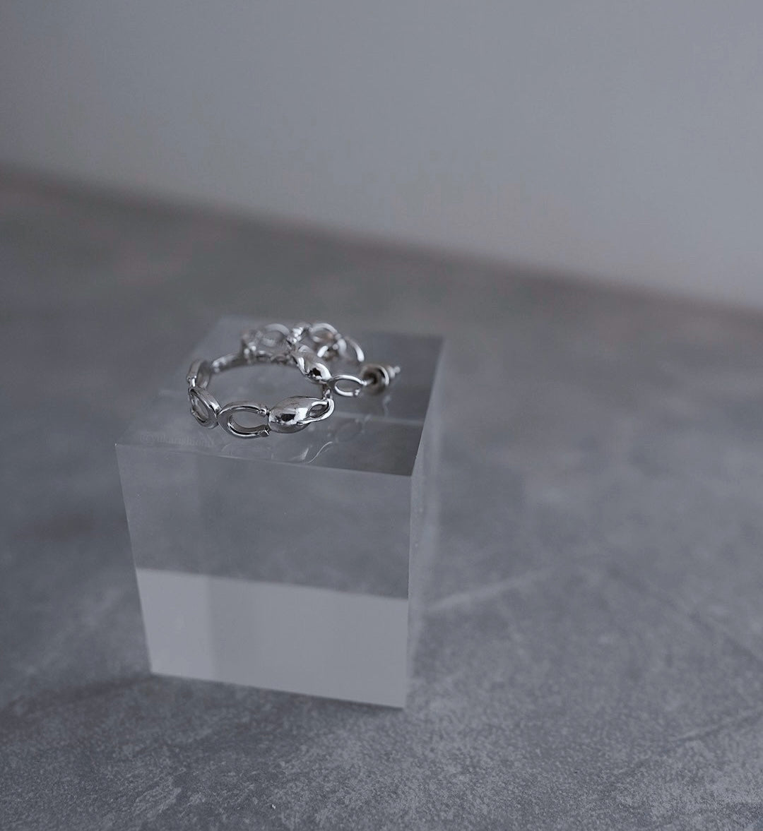 Horse shoe pierce earring /hoop【予約】