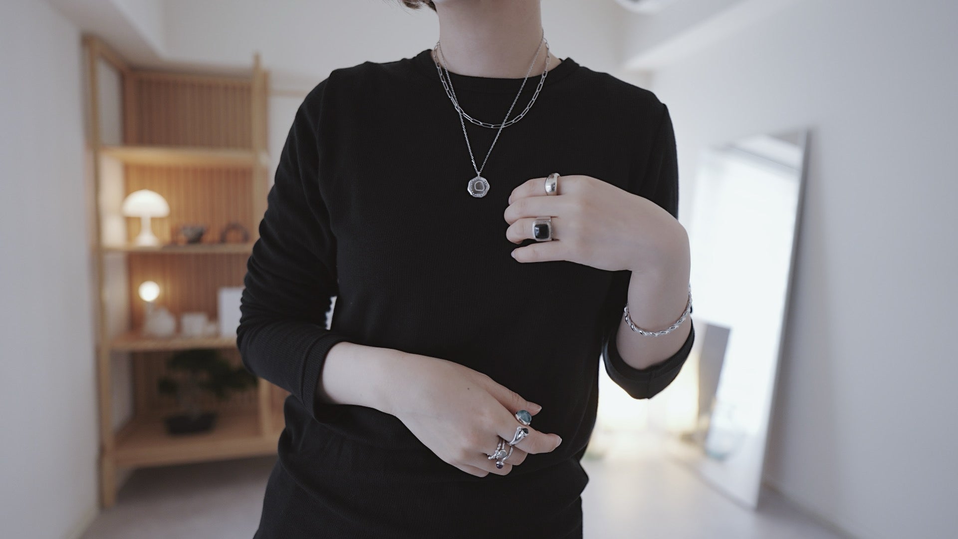 水滴一粒 stone ring.／ Water droplets stone ring.【在庫有】ムーン