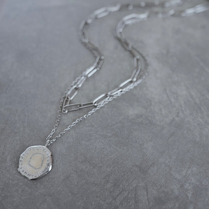 【限定】- AtoZ one - Simple coin necklace【予約】マットタイプ