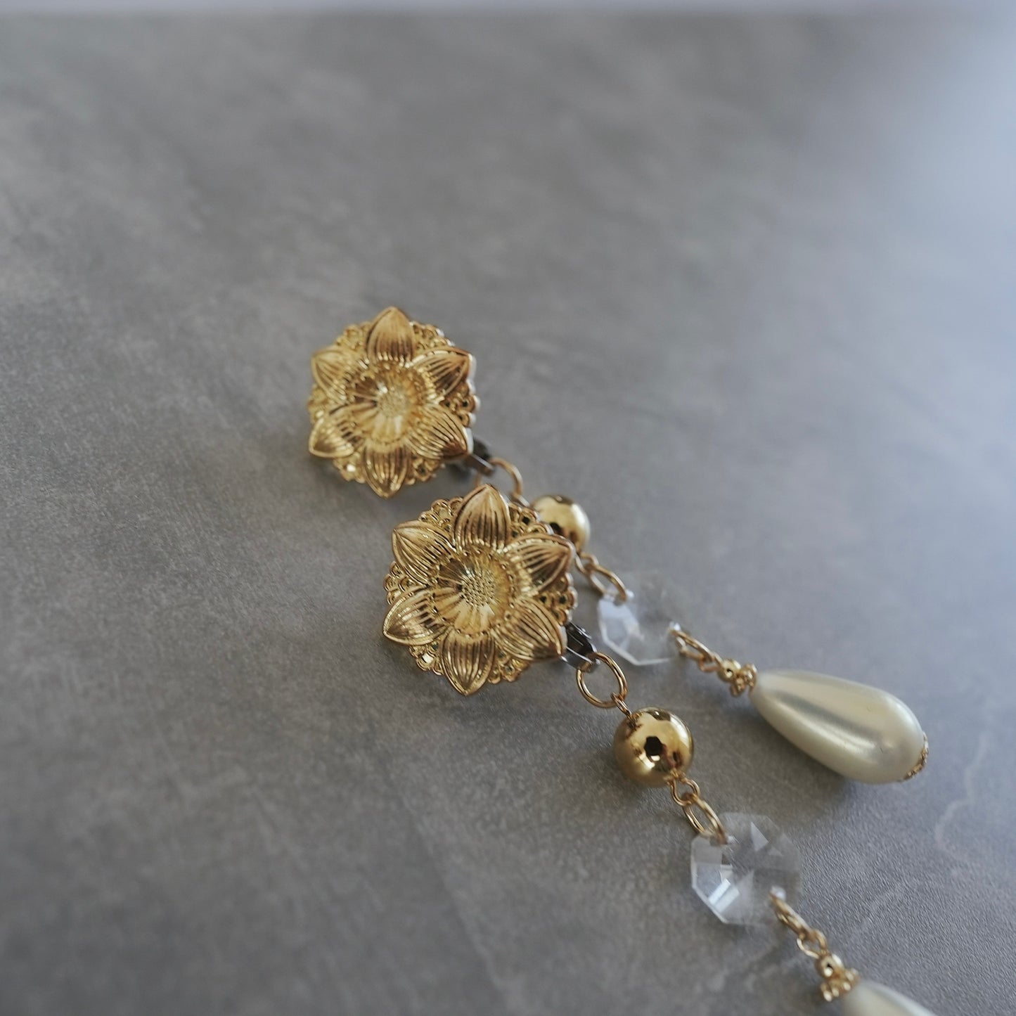 Vintage Gold earring ／ pierce 【在庫有】