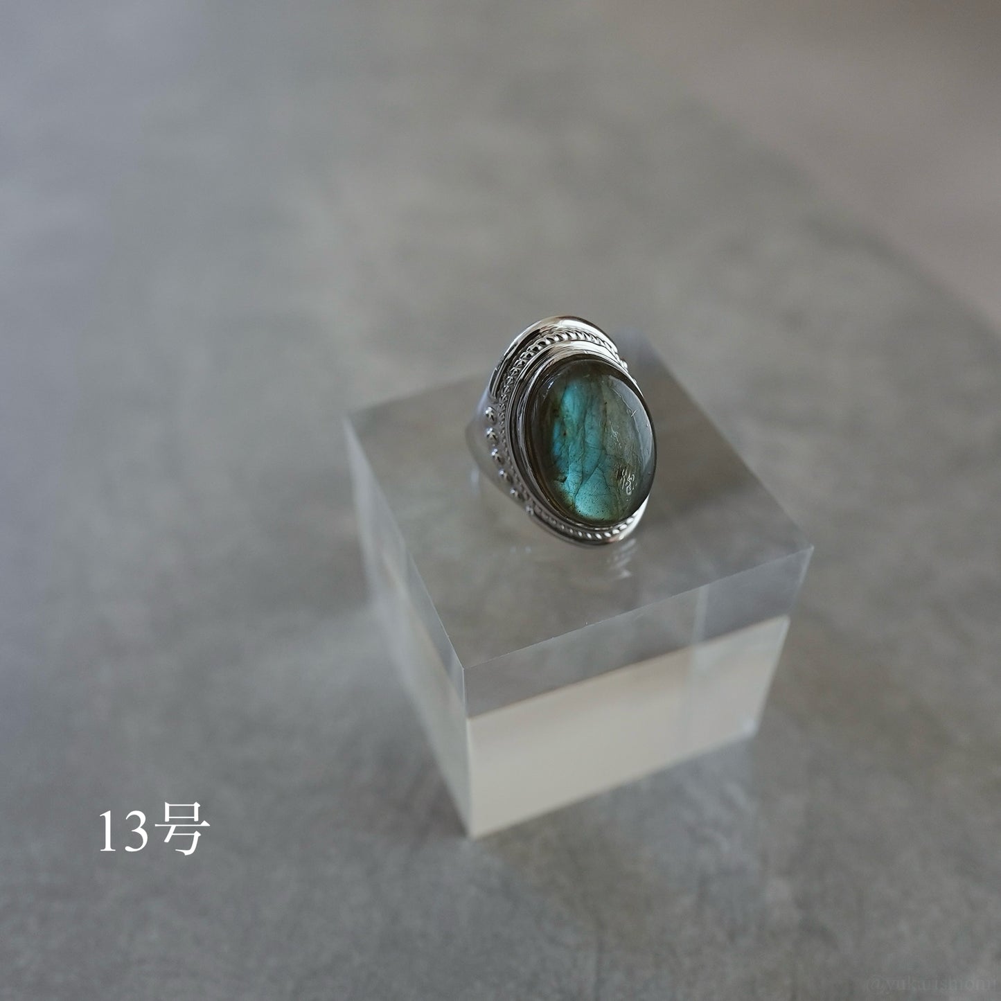 Moon and sun labradorite ring.
