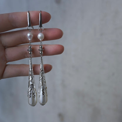 Vintage Silver earring ／ pierce 【即発送】