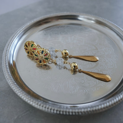 Vintage Gold earring ／ pierce 【在庫有】