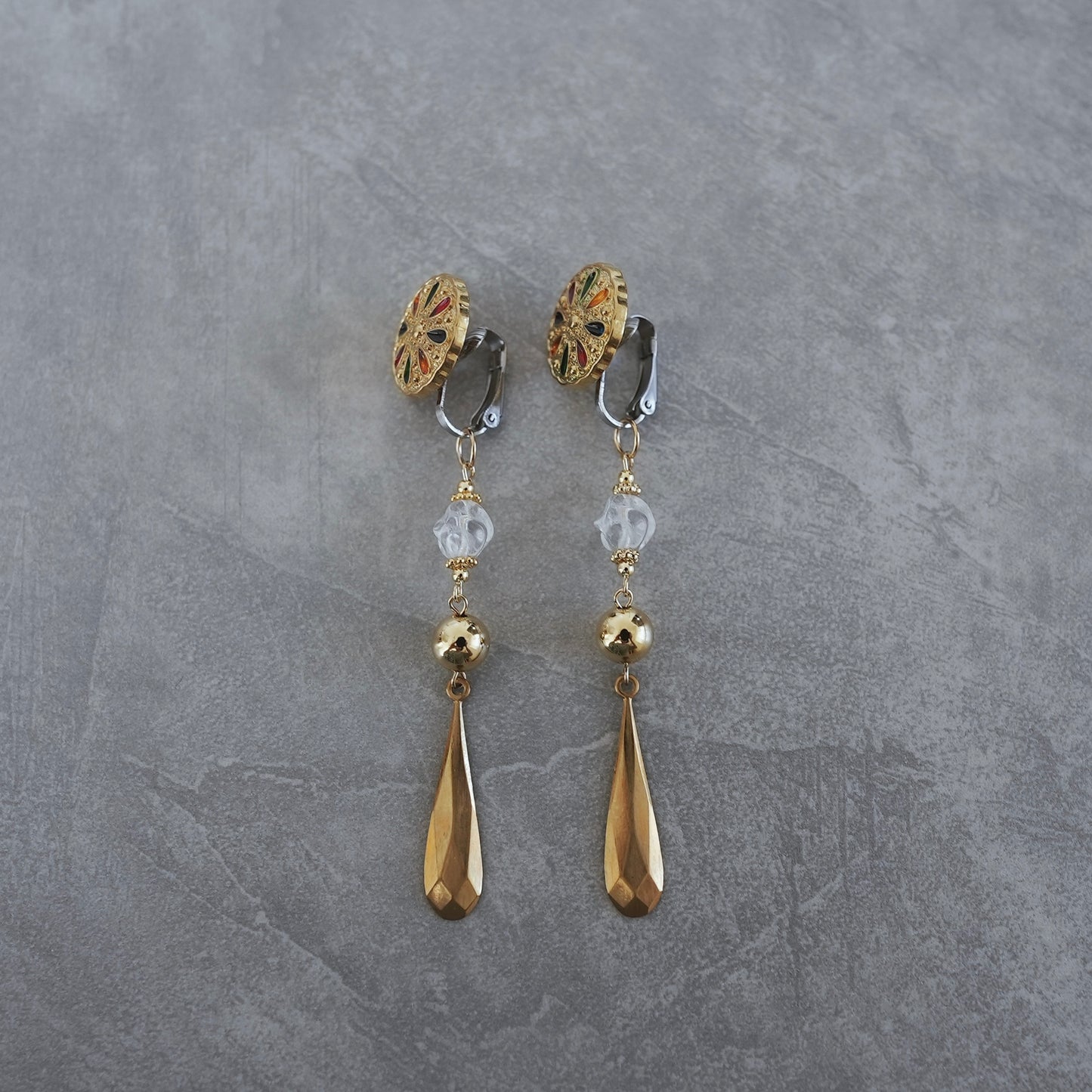 Vintage Gold earring ／ pierce 【在庫有】