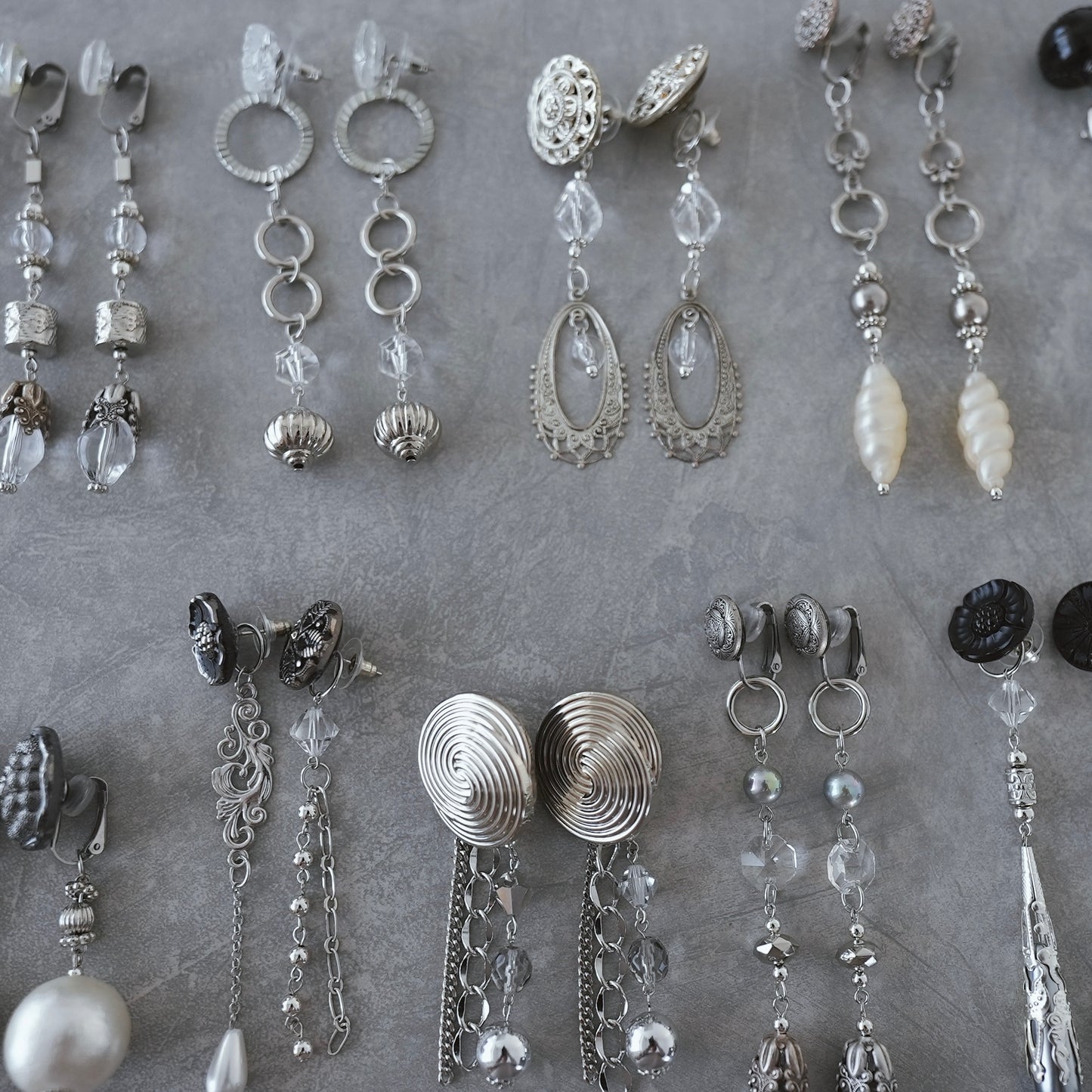 【silver】vintage jewelry／earring pierce 2点セット