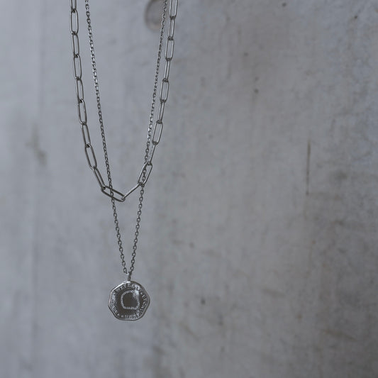 【限定】- AtoZ one - Simple coin necklace【予約】マットタイプ
