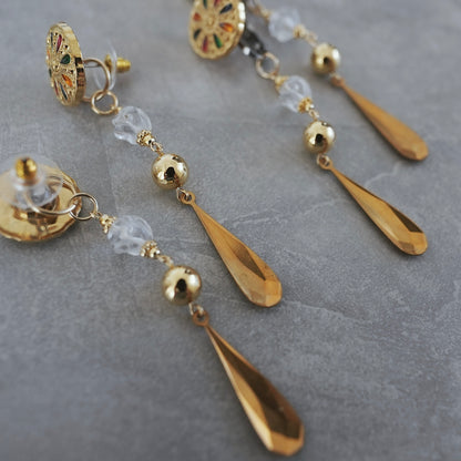 Vintage Gold earring ／ pierce 【在庫有】