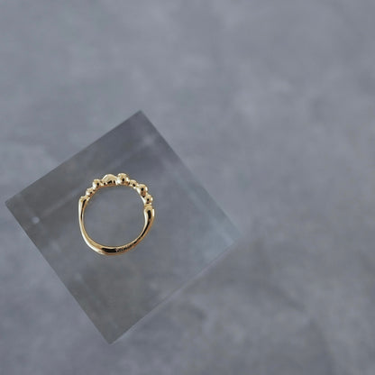 gold 水滴 pinky ring.／ Water droplets pinky ring.【予約】