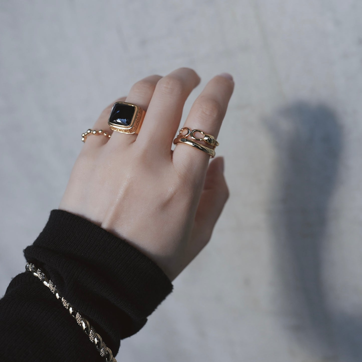 gold Horse shoe ring【予約】