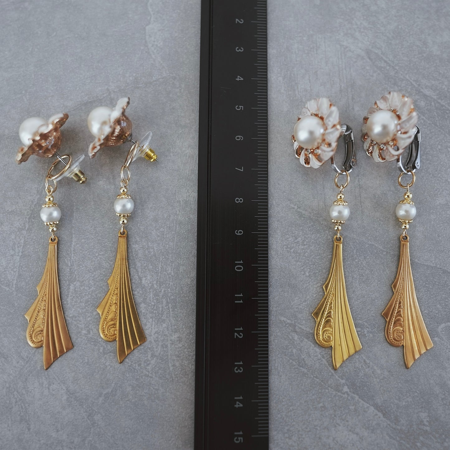 Vintage Gold earring ／ pierce 【在庫有】