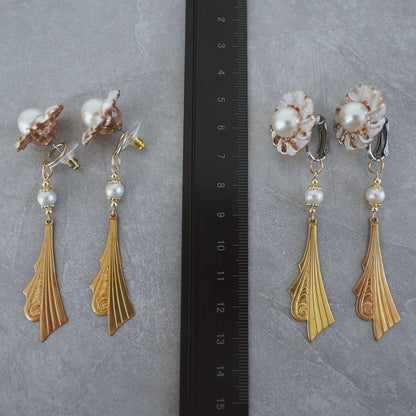 Vintage Gold earring ／ pierce 【在庫有】