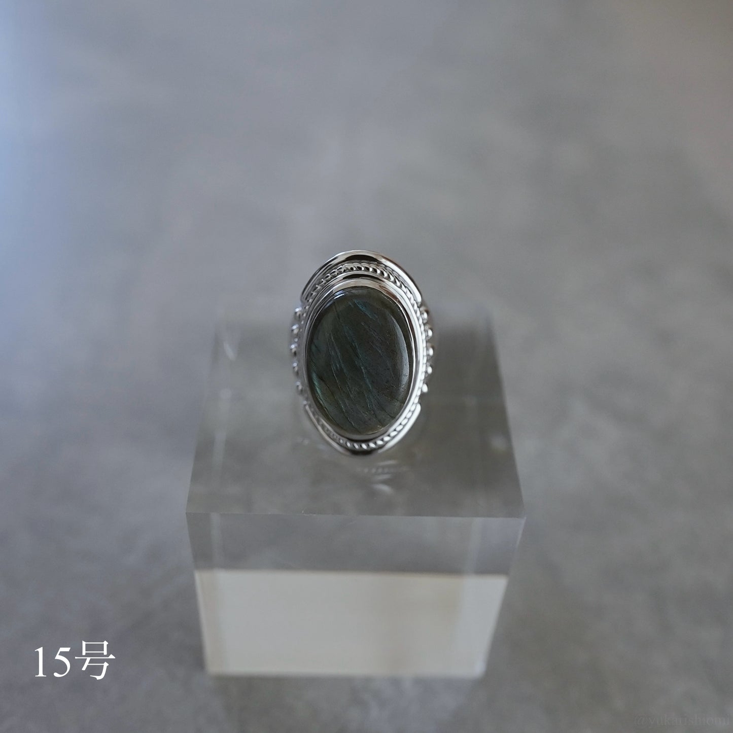Moon and sun labradorite ring.