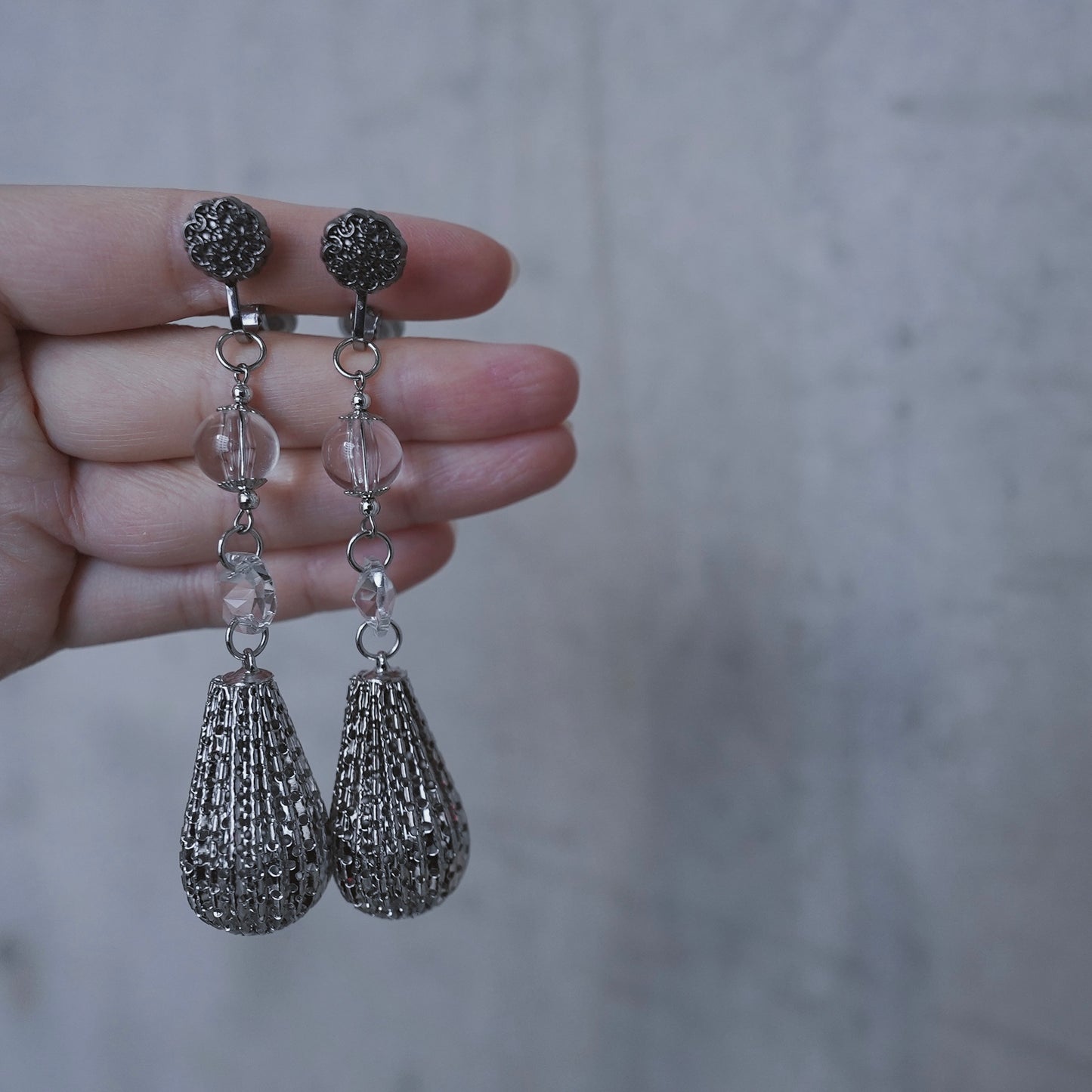 Vintage Silver earring ／ pierce 【即発送】