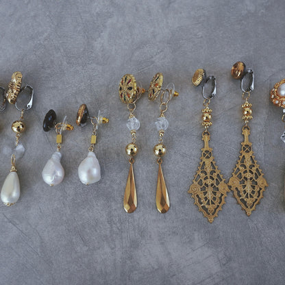 Vintage Gold earring ／ pierce 【在庫有】