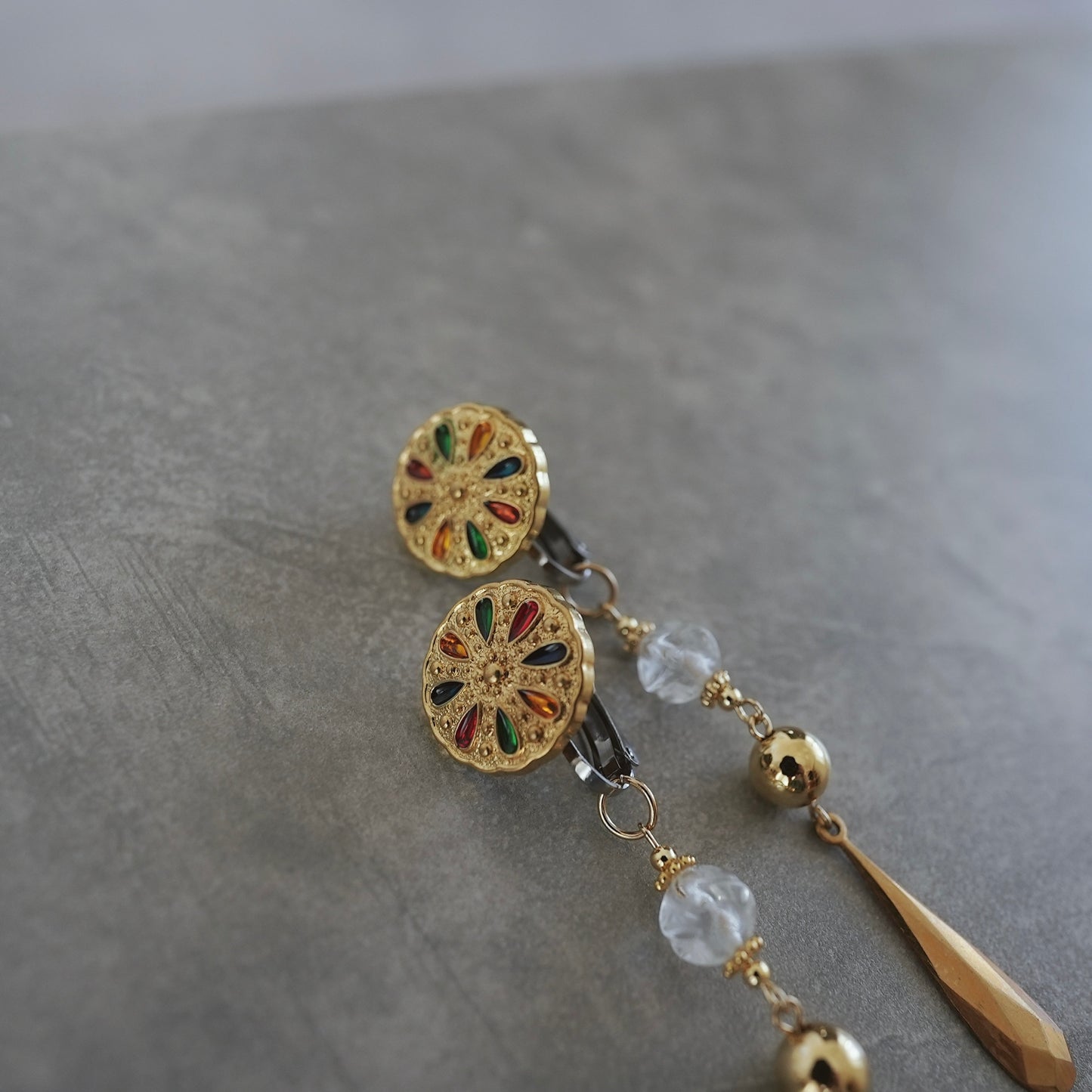 Vintage Gold earring ／ pierce 【在庫有】