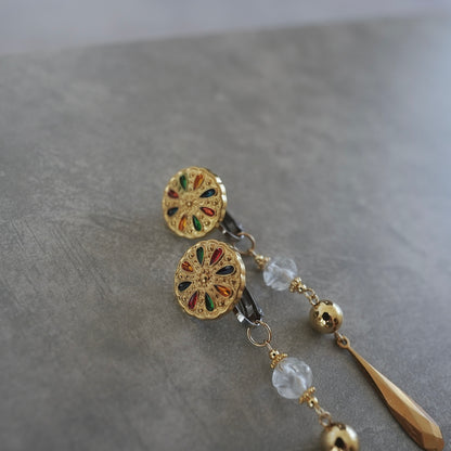 Vintage Gold earring ／ pierce 【在庫有】