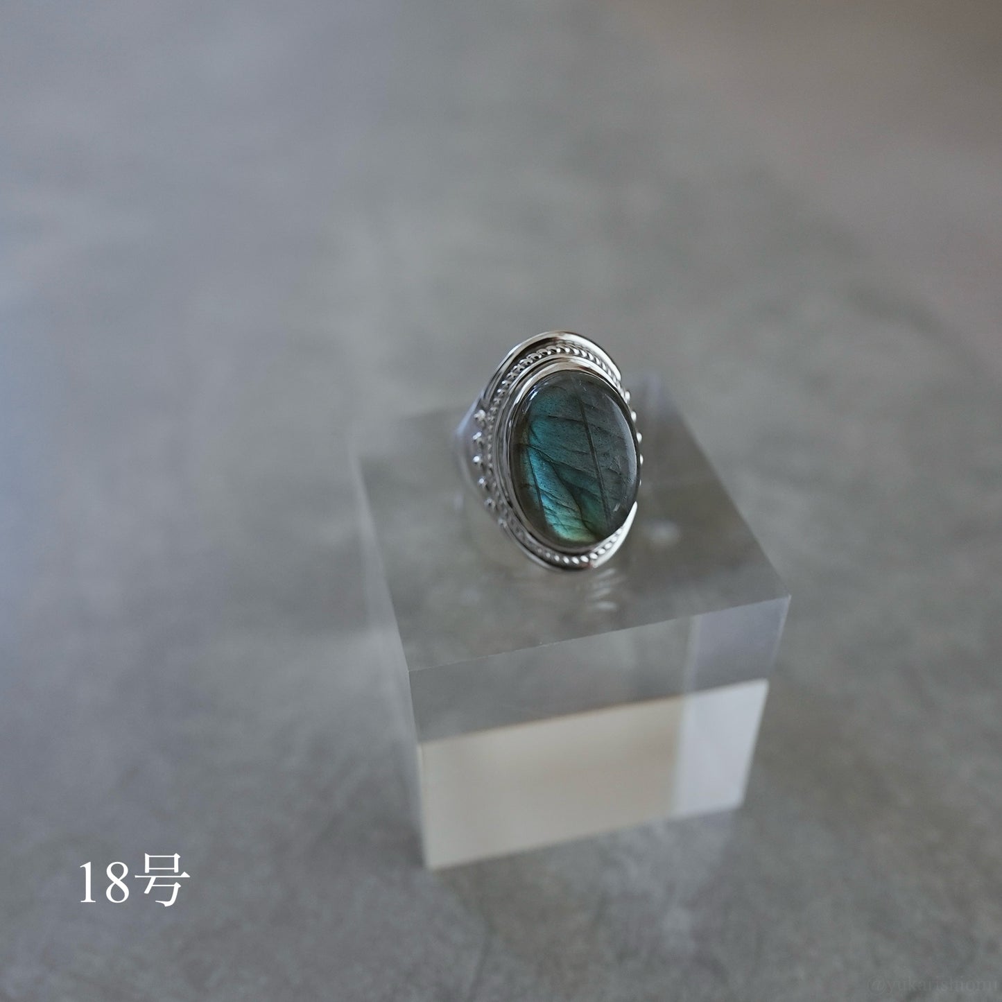 Moon and sun labradorite ring.