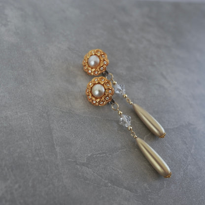 Vintage Gold earring ／ pierce 【在庫有】