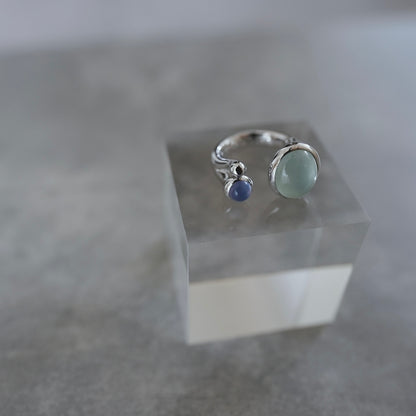 水滴stone ring.／ Water droplets stone ring.【在庫有】