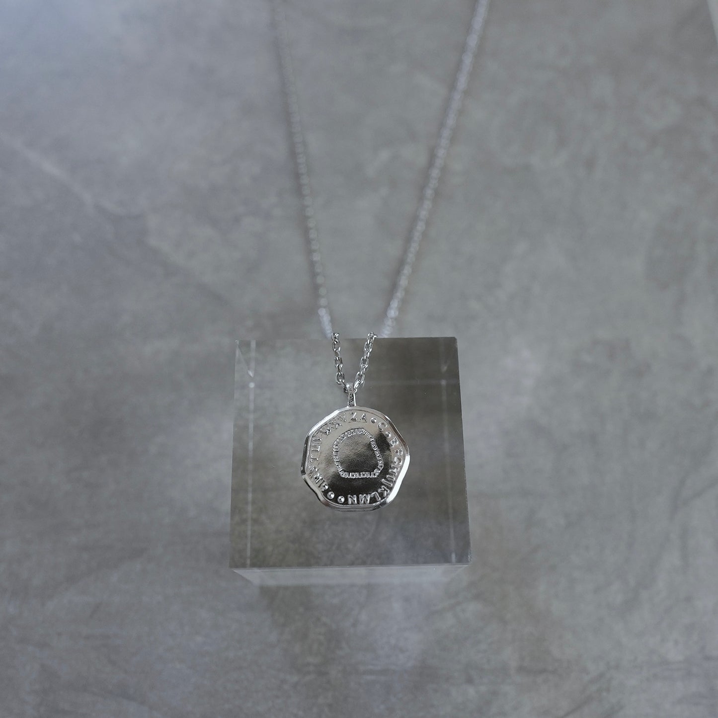 【限定】- AtoZ one - Simple coin necklace【予約】マットタイプ