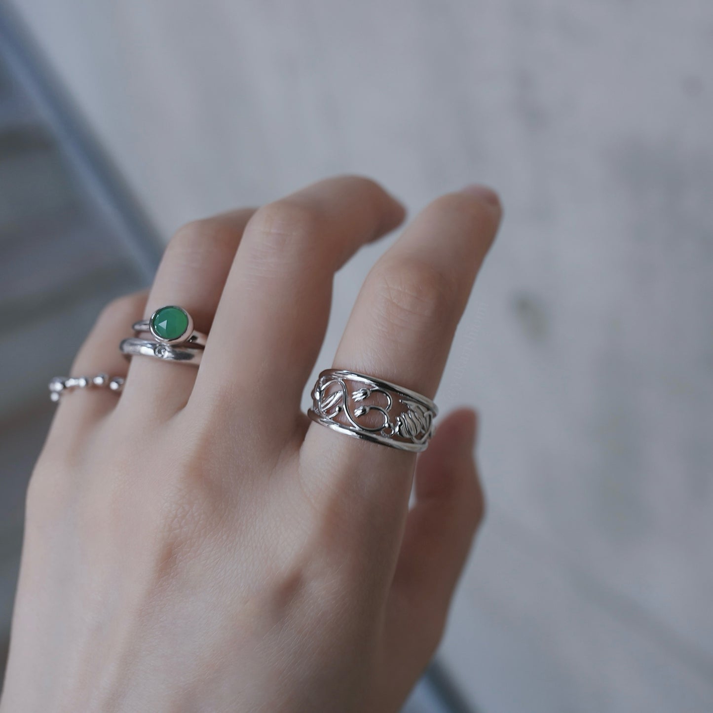 Lily of the Valley Filigree ring 【予約】