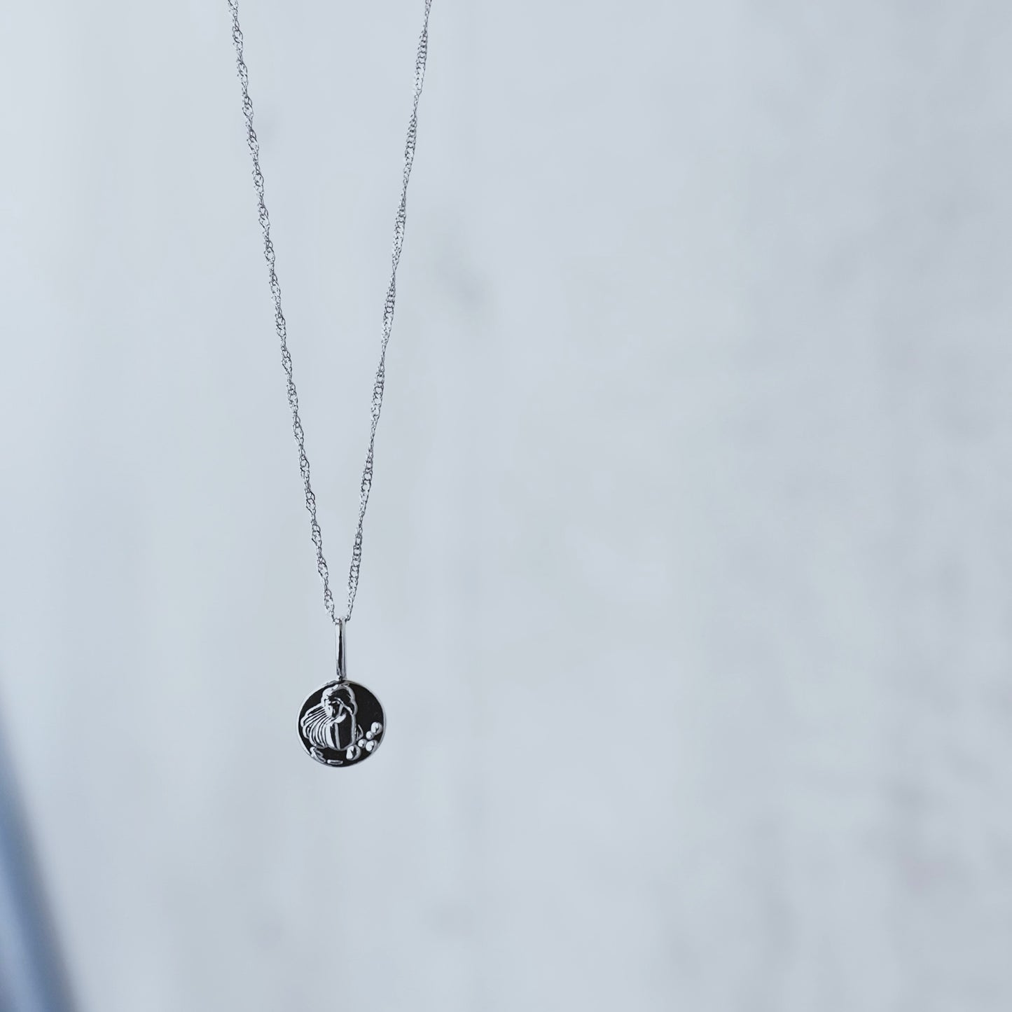 「水」 Water coin necklace.【予約】