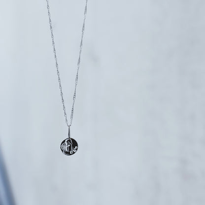 「水」 Water coin necklace.【予約】