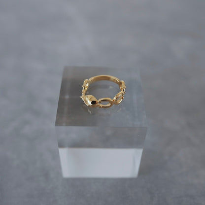 gold Horse shoe ring【予約】