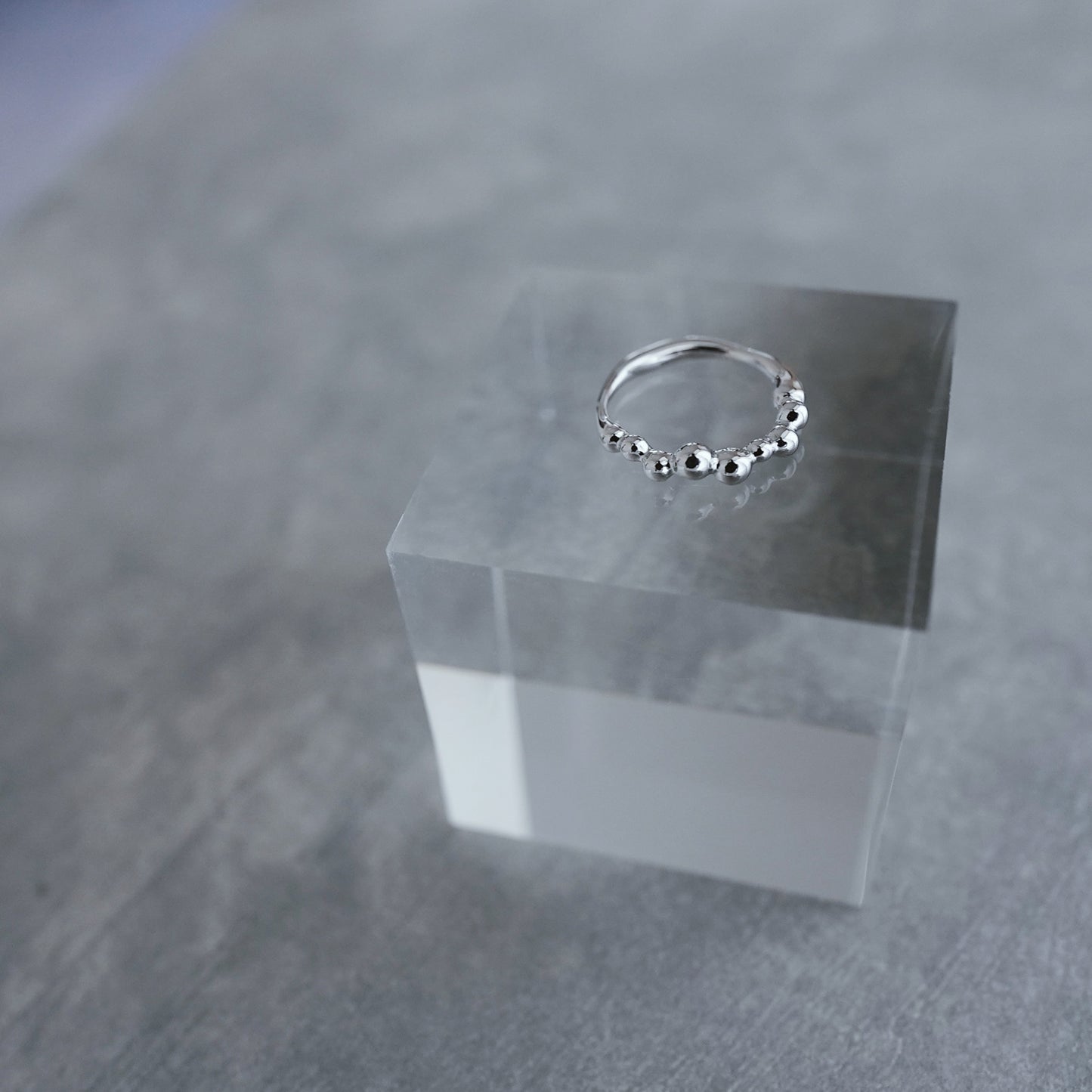 水滴 pinky ring.／ Water droplets pinky ring.【予約】