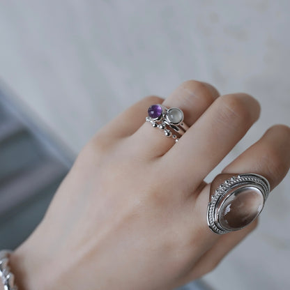 水滴 pinky ring.／ Water droplets pinky ring.【予約】