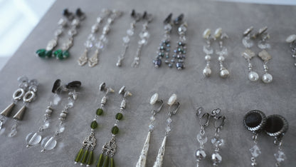 【silver】vintage jewelry／earring pierce 2点セット