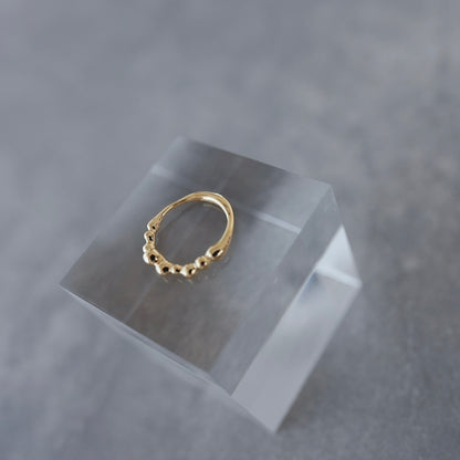 gold 水滴 pinky ring.／ Water droplets pinky ring.【予約】