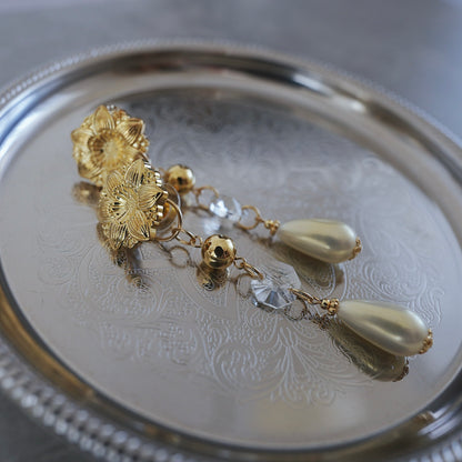 Vintage Gold earring ／ pierce 【在庫有】