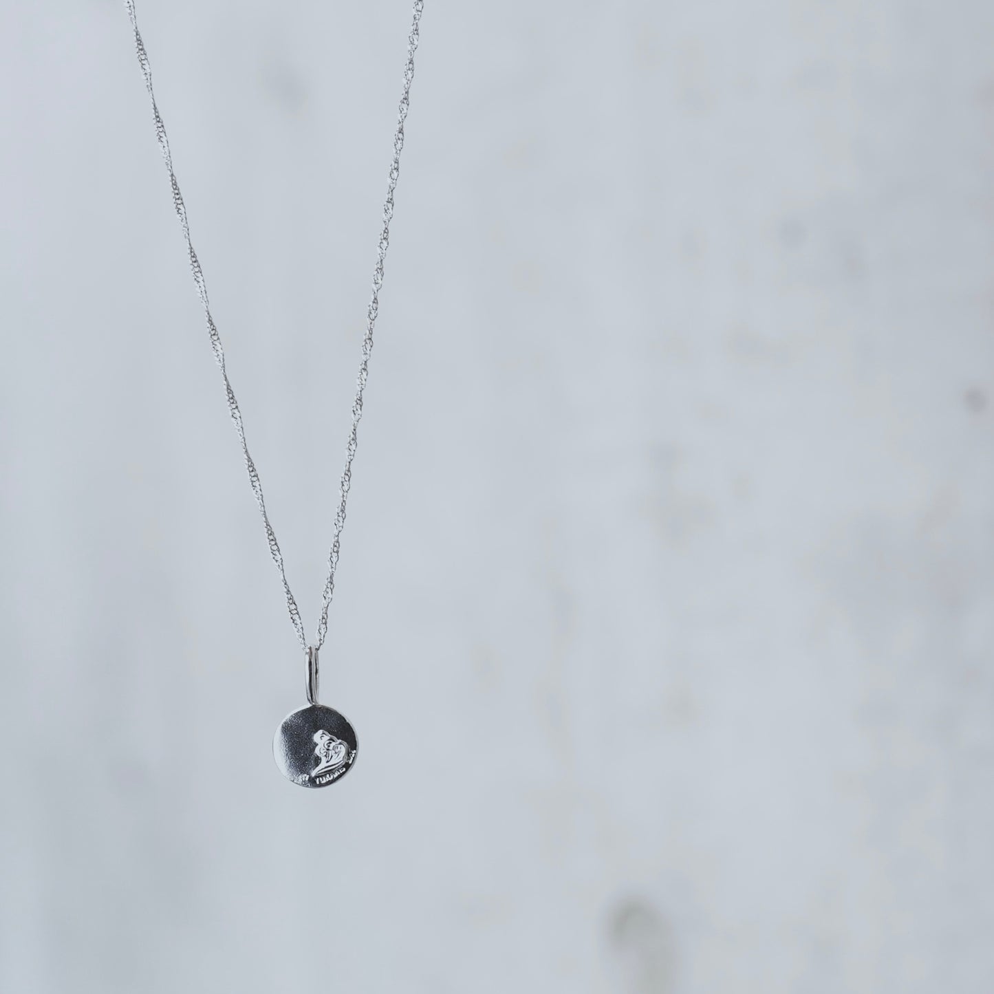 「水」 Water coin necklace.【予約】